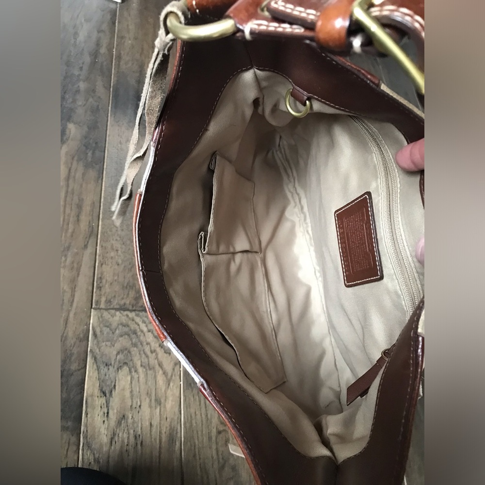 Coach Vintage Hamptons Mosaic Patchwork Leather Bag, 10308, Y2K, Suede Fringe - Picture 9 of 16
